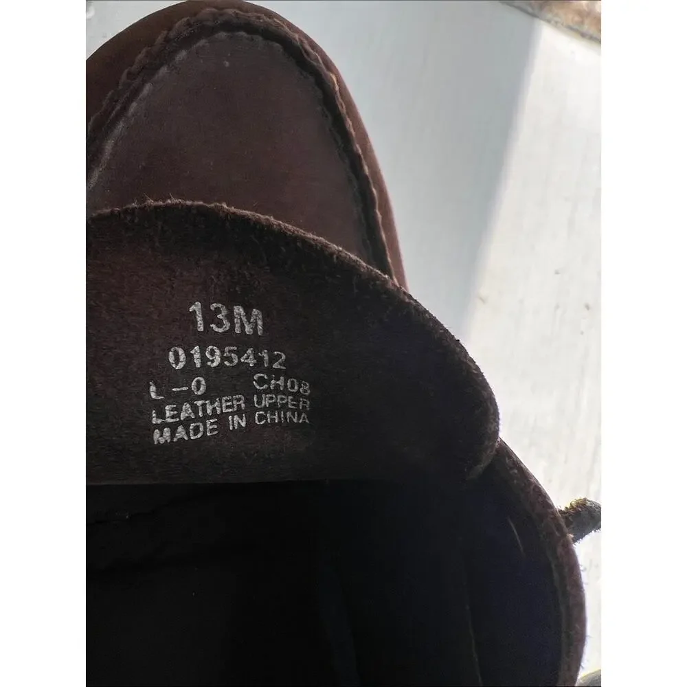 Sperry Top-Sider Brown Leather & Suede Boat Shoes Classic Men’s Deck Shoes 13